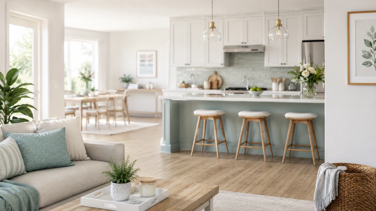 Bright modern home interior